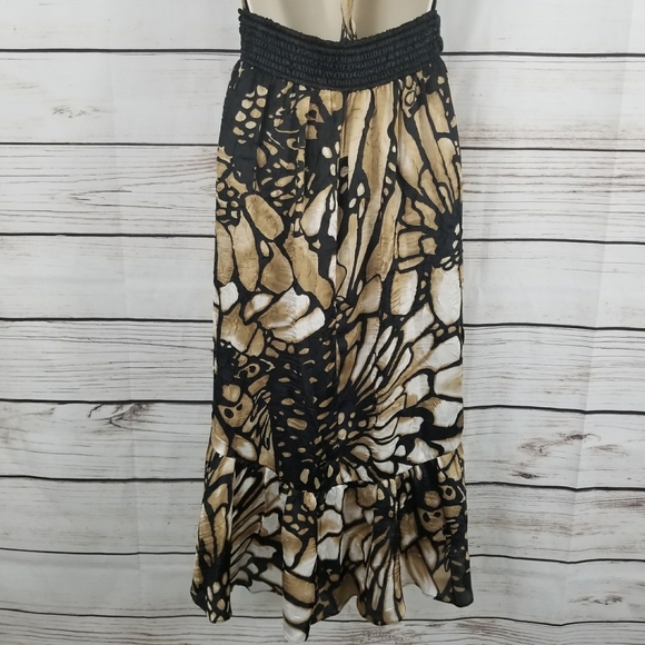 OC Oleg Cassini | Sunflower Floral Halter Dress - Picture 6 of 8